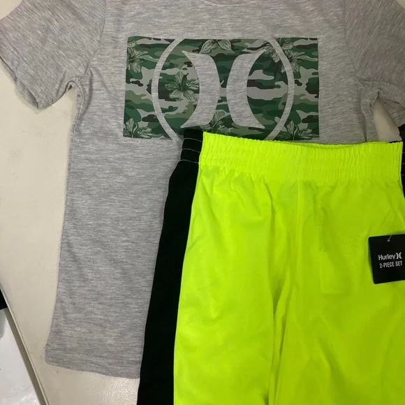 Hurley Big Boy neon camouflage shorts set - Picture 3 of 6